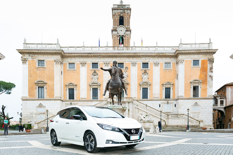 Nissan Leaf corre all’Acea Run Rome The Marathon Nissan Leaf corre all’Acea Run Rome The Marathon