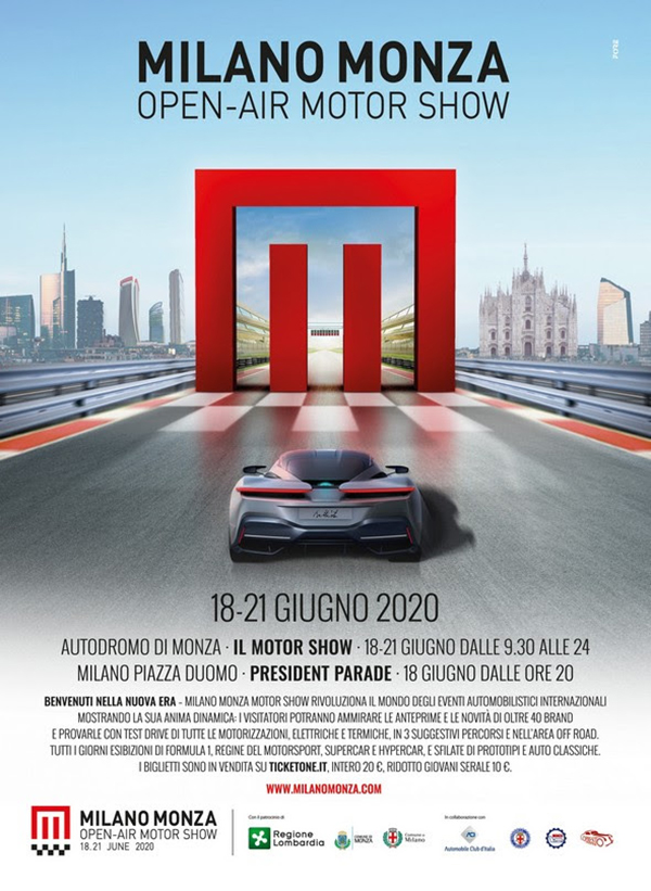 MONZA Open-Air MOTOR SHOW 2020 presentato a Milano