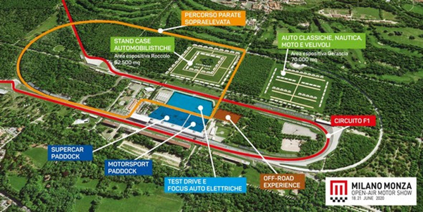 MONZA Open-Air MOTOR SHOW 2020 presentato a Milano