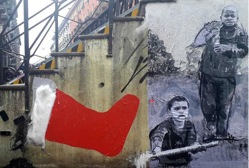 Street Art, la provocazione di Cristina Donati Meyer sul lavoro minorile Street Art, la provocazione di Cristina Donati Meyer sul lavoro minorile