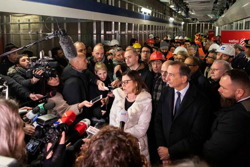 M4, visita al cantiere della Stazione Linate della ministra Paola De Micheli M4, visita al cantiere della Stazione Linate della ministra Paola De Micheli