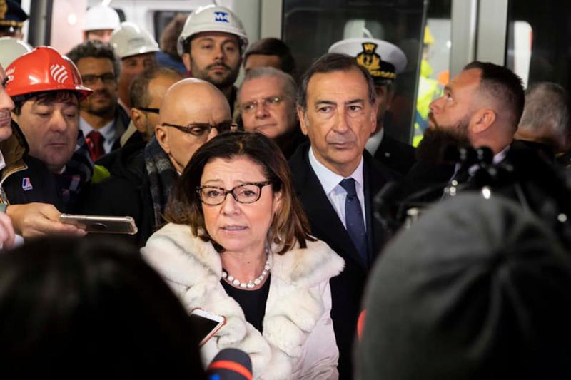 M4, visita al cantiere della Stazione Linate della ministra Paola De Micheli M4, visita al cantiere della Stazione Linate della ministra Paola De Micheli