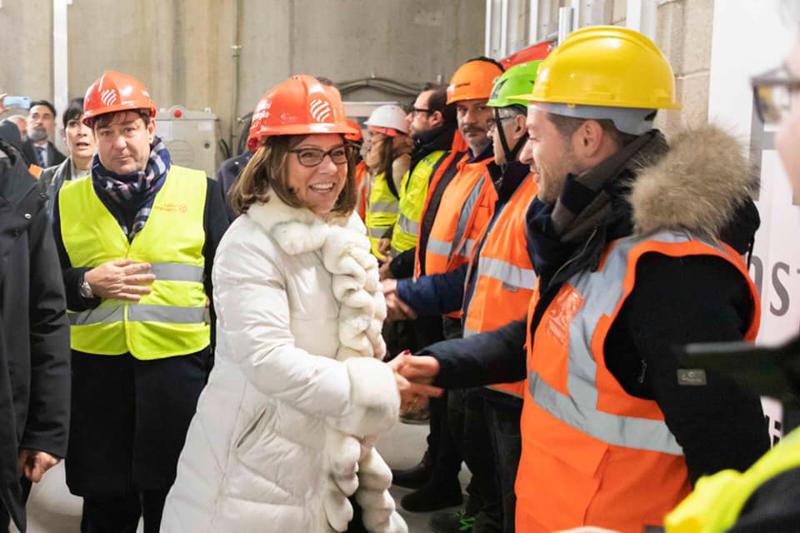 M4, visita al cantiere della Stazione Linate della ministra Paola De Micheli M4, visita al cantiere della Stazione Linate della ministra Paola De Micheli