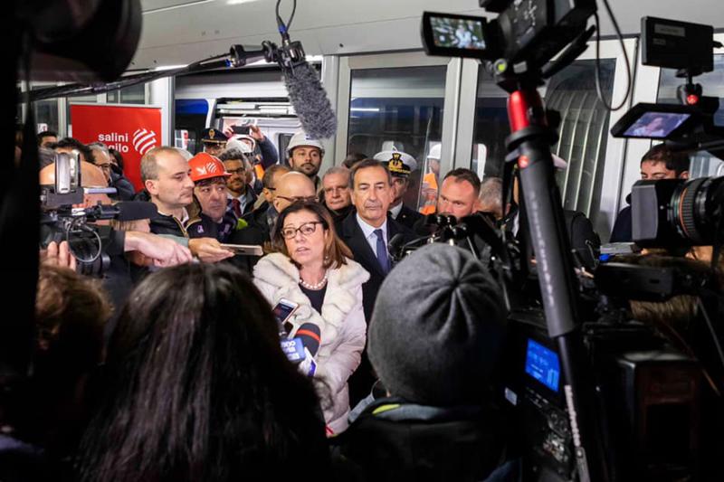 M4, visita al cantiere della Stazione Linate della ministra Paola De Micheli M4, visita al cantiere della Stazione Linate della ministra Paola De Micheli