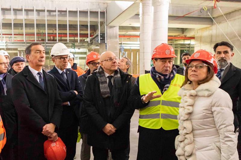 M4, visita al cantiere della Stazione Linate della ministra Paola De Micheli M4, visita al cantiere della Stazione Linate della ministra Paola De Micheli