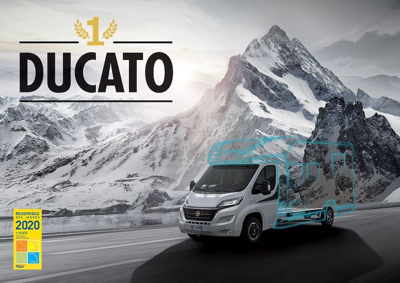 Ducato si aggiudica il “Best Motorhome Base Vehicle 2020” Ducato si aggiudica il “Best Motorhome Base Vehicle 2020”