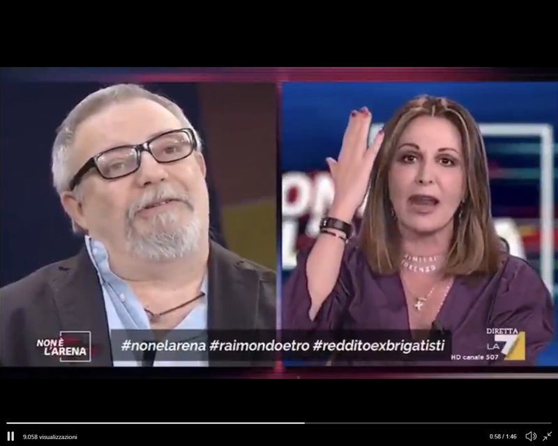 RdC all’ex Br Saraceni e lui lo sbandiera in Tv. Video. RdC all’ex Br Saraceni e lui lo sbandiera in Tv. Video.