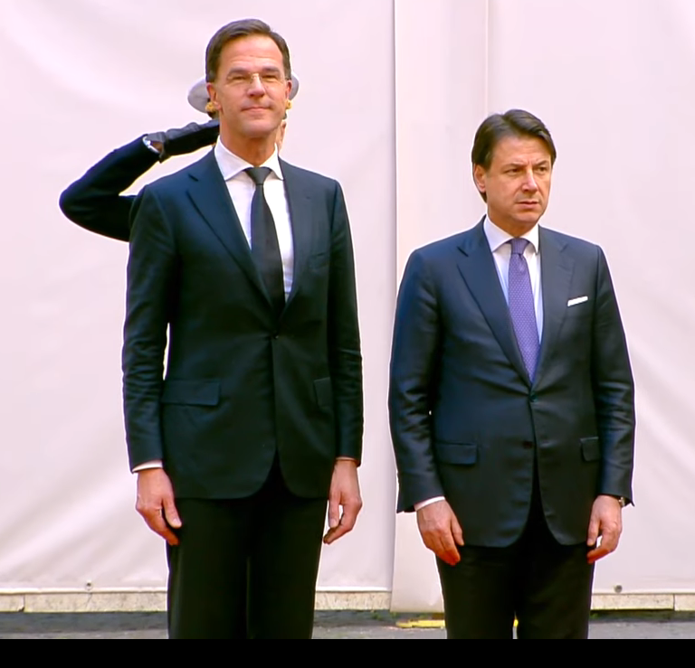 Palazzo Chigi, Conte incontra il primo ministro olandese Rutte Palazzo Chigi, Conte incontra il primo ministro olandese Rutte