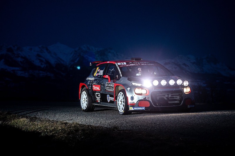 WRC, Rally Montecarlo, Dopo 8 PS tre C3 R5 in top 10 WRC, Rally Montecarlo, Dopo 8 PS tre C3 R5 in top 10