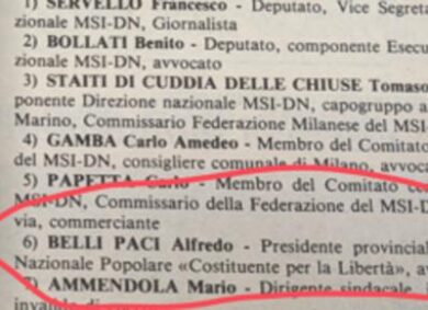 Il marito della Segre era missino. Scelse di candidarsi con Almirante