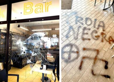 Brescia, svastica e insulti in un bar gestito da una italo-marocchina. FOTO