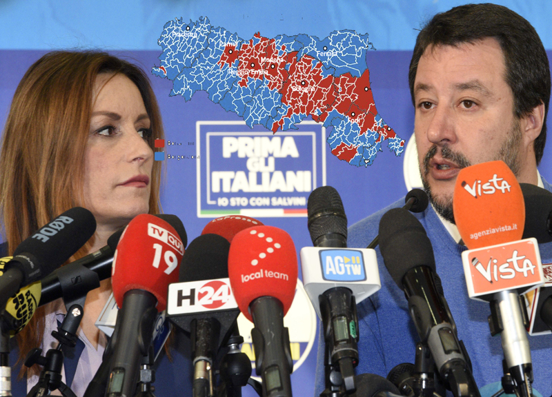 Galleria foto 'Emilia: flussi e motivi della sconfitta.Perché Salvini e la Lega hanno perso' - foto 1