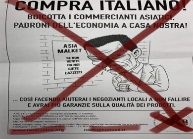 Neonazisti di Brugherio: volantini razzisti contro commercianti asiatici