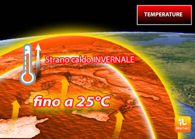 Meteo weekend, ONDATA DI CALDO “invernale”: si toccano i 25° C. CALDO ANOMALO