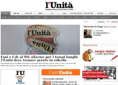 L’Unità, il cdr respinge un altro anno di cassa integrazione