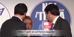 Fuori onda salvini fitto meloni video