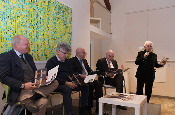 L’artista Giorgio Piccaia omaggia Fibonacci.