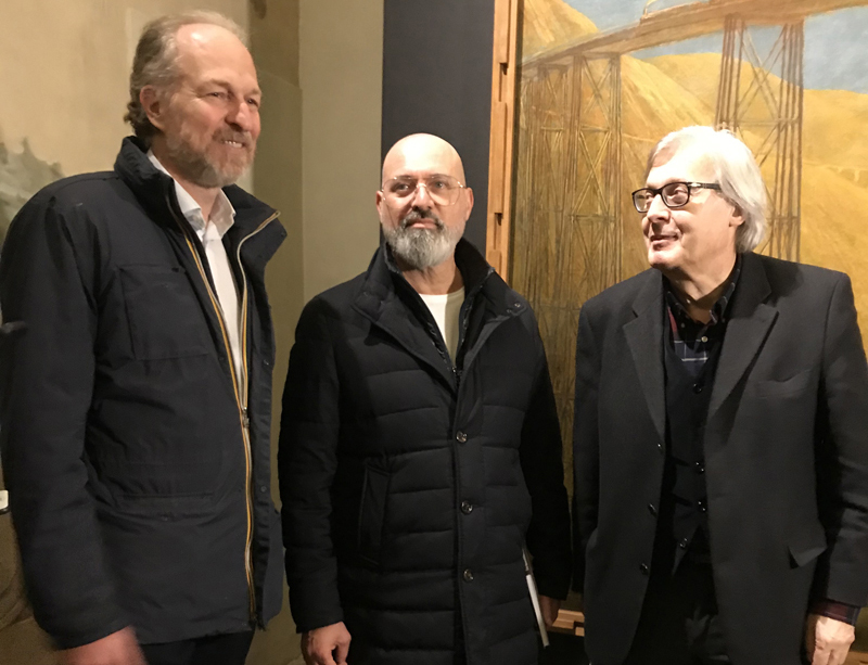 Vittorio Sgarbi inaugura con Bonaccini la mostra su Gaetano Previati a Ferrara Vittorio Sgarbi inaugura con Bonaccini la mostra su Gaetano Previati a Ferrara