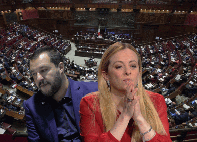 Salvini preoccupato da Meloni. Al via l’operazione “Fini in gonnella”