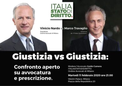 Prescrizione sì o prescrizione no? Confronto tra Nardo e Travaglio: la diretta