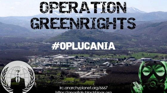 ‘Stop petrolio’, attacco di Anonymous a siti web della regione Basilicata ‘Stop petrolio’, attacco di Anonymous a siti web della regione Basilicata