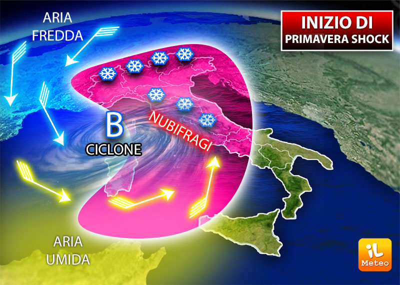 Meteo marzo choc: neve a bassa quota e nubifragi. Altro che primavera… Meteo marzo choc: neve a bassa quota e nubifragi. Altro che primavera…