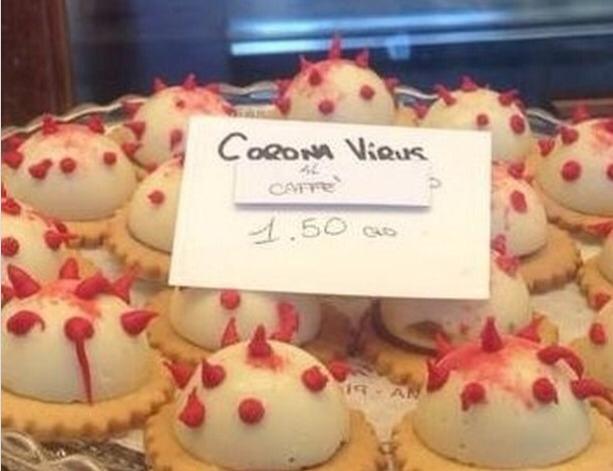 Pasticcino Coronavirus al caffè. E il boicottaggio della birra Corona Pasticcino Coronavirus al caffè. E il boicottaggio della birra Corona