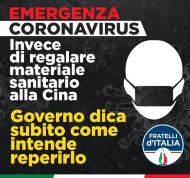 Coronavirus, Meloni: il governo deve dire come rafforza le strutture sanitarie