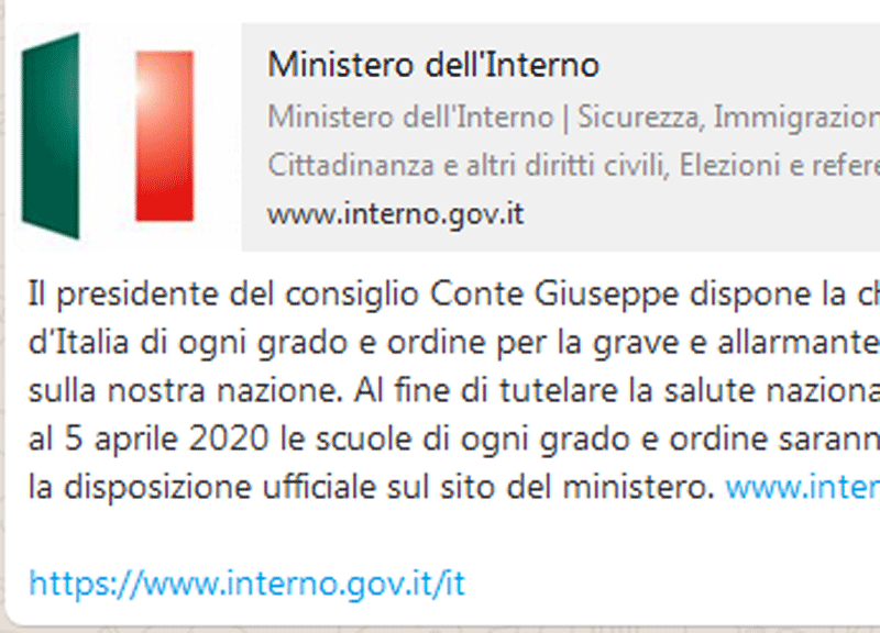Coronavirus, scuole chiuse fino al 5 aprile? È una fake news: caos sul web Coronavirus, scuole chiuse fino al 5 aprile? È una fake news: caos sul web
