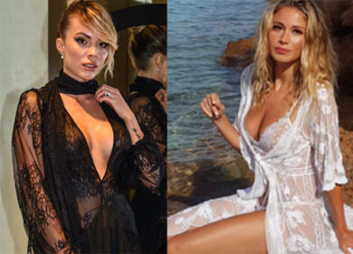 GIULIA DE LELLIS, SENZA REGGISENO SOTTO LA SALOPETTE. LE FOTO