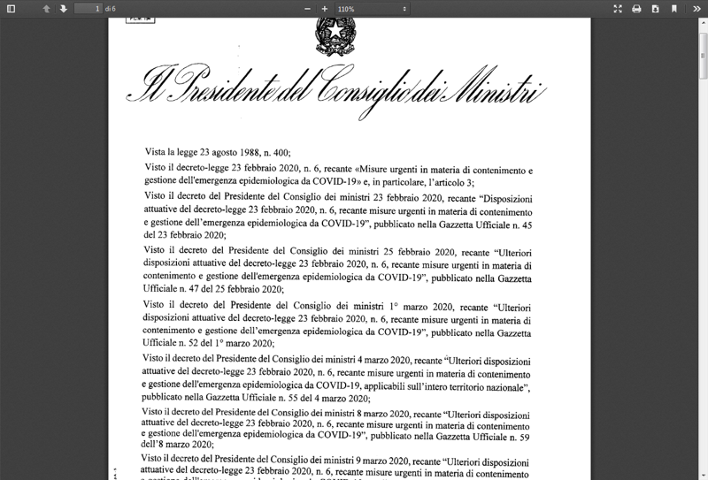 Galleria foto 'Coronavirus, enti pubblici aperti? Solo smartworking. LEGGI IL DECRETO' - foto 1