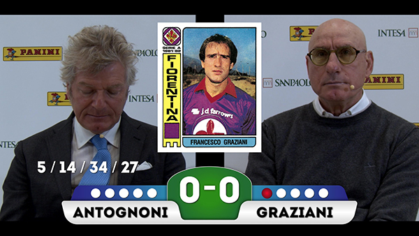 Graziani e Antognoni, sfida con la figurine Panini. VIDEO Graziani e Antognoni, sfida con la figurine Panini. VIDEO