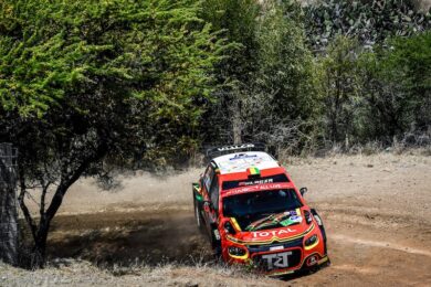 WRC, Rally del Messico,  La C3 R5 di Bulacia risale al nono posto