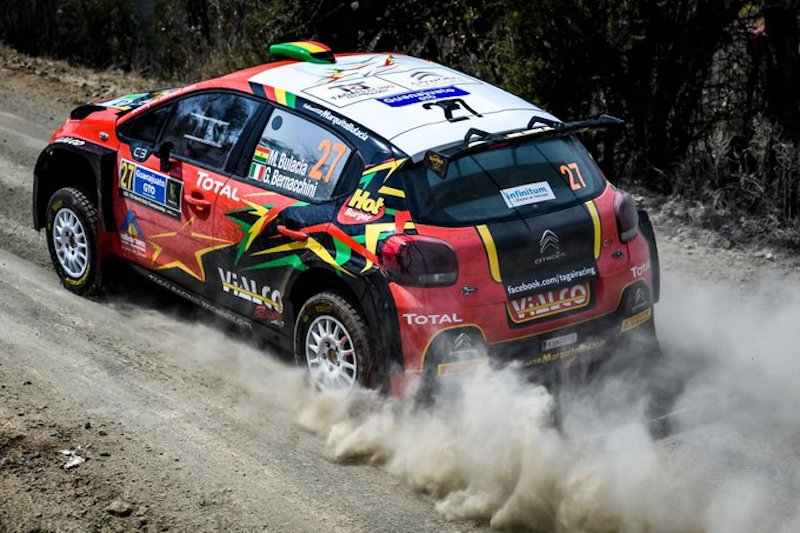 WRC, Rally del Messico,  La C3 R5 di Bulacia risale al nono posto