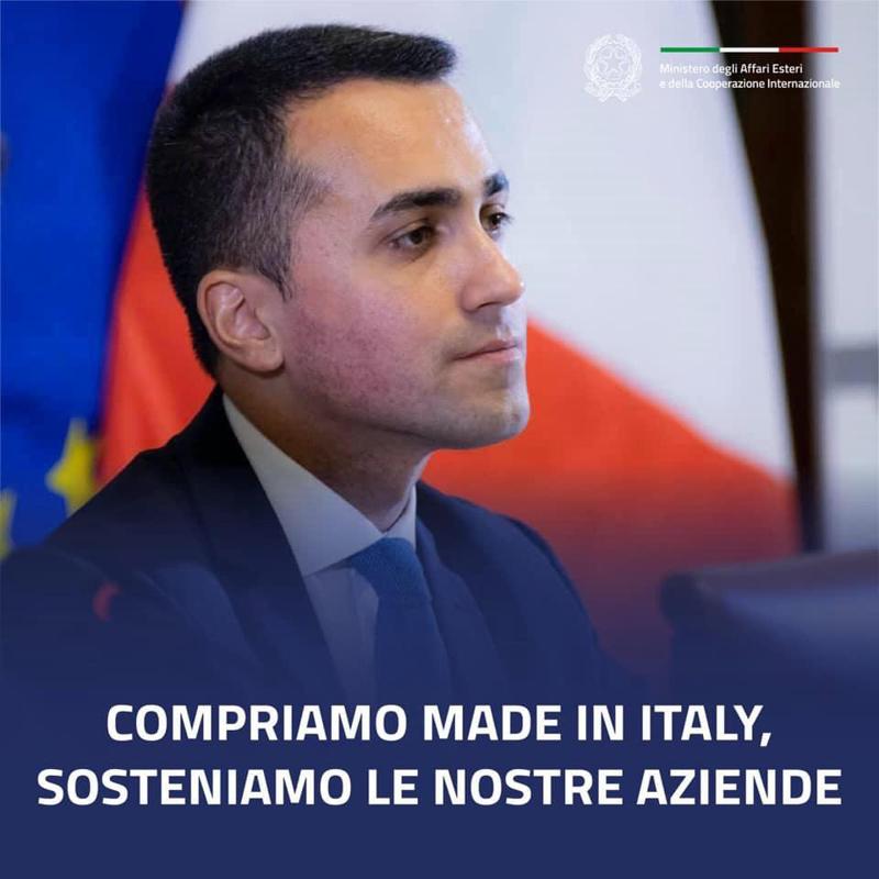 Appello di Di Maio: compriamo Made in Italy. Mobilitazione sui social Appello di Di Maio: compriamo Made in Italy. Mobilitazione sui social