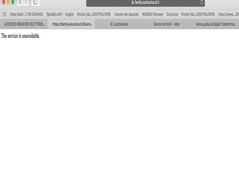 “Service unavailable”, niente scuola. Anche i server si sono “ammalati” “Service unavailable”, niente scuola. Anche i server si sono “ammalati”