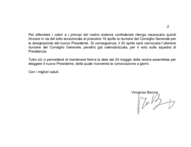 Confindustria, Boccia rinvia il voto. Partono i mal di pancia al Nord