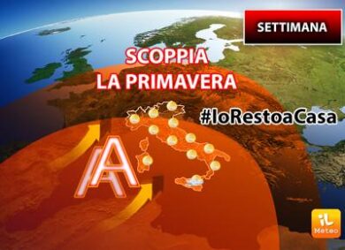 Meteo, scoppia la primavera.Temperature verso i 20-22°C