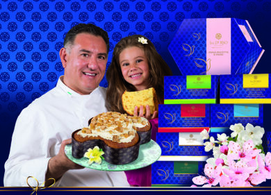 Colomba pasquale di Sal De Riso per il crowdfunding della Regione Campania