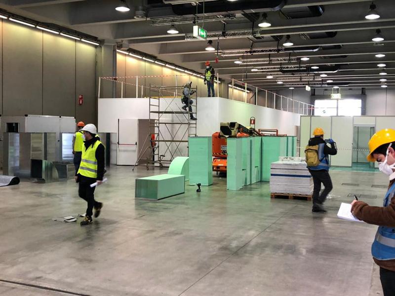 Come prende vita l’ospedale: ecco i lavori in Fiera