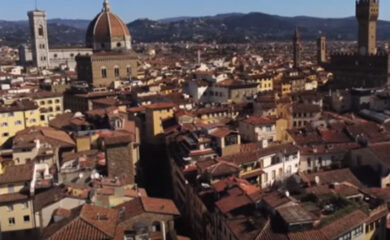 Le spettacolari immagini di Firenze vista dal drone nei giorni del Coronavirus