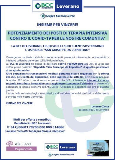 Covid-19, aderisci pure tu alla raccolta fondi