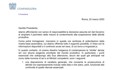 Coronavirus, quali aziende non devono chiudere: Boccia scrive a Conte