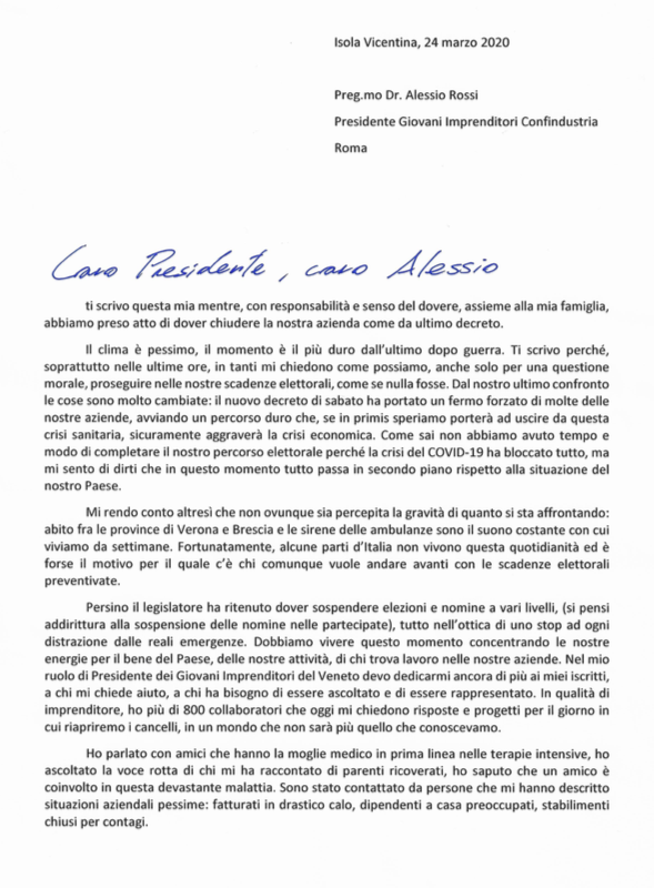 Confindustria, la partita dei Giovani. Calearo chiede la proroga di Rossi