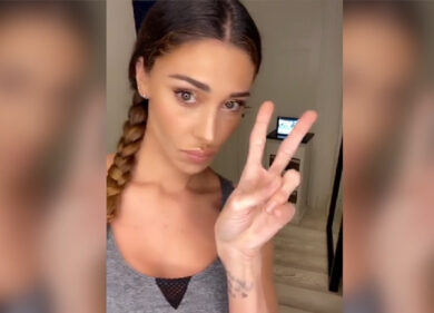 Belen Rodriguez e atlete olimpiche si allenano a casa con… VIDEO