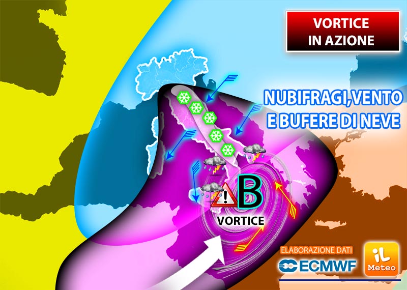 Meteo, Italia investita dal maltempo: raffiche di vento, pioggia e neve Meteo, Italia investita dal maltempo: raffiche di vento, pioggia e neve