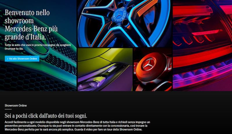 Tutti a casa per il coronavirus, Mercedes apre il suo showroom online