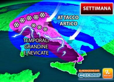 Meteo: inizio settimana freddo, da mercoledì caldo in tutta Italia