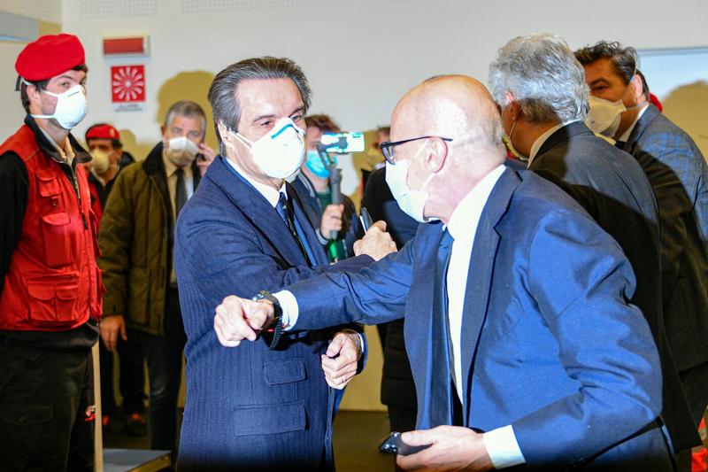 Ospedale Fiera, Pazzali: “Fatto in 10 giorni ciò che si fa in un anno”. FOTO