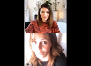 Laura Pausini e Paola Cortellesi, show su Instagram. VIDEO